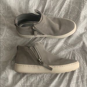 Dolce vita size 7 1/2 grey zipper high tops